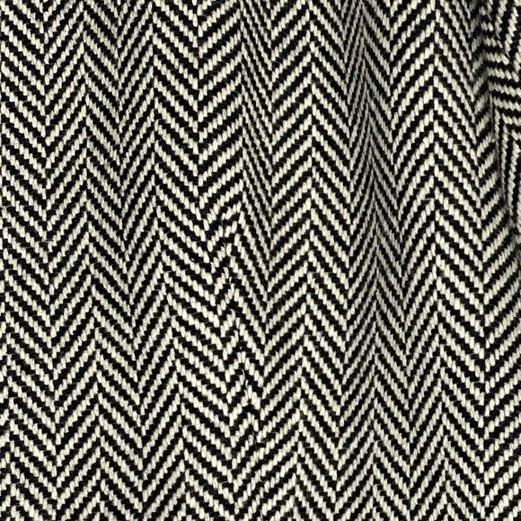 J.Crew Herringbone Wool Blend Coat Blazer Black & White Sz Sm EUC - Picture 6 of 7
